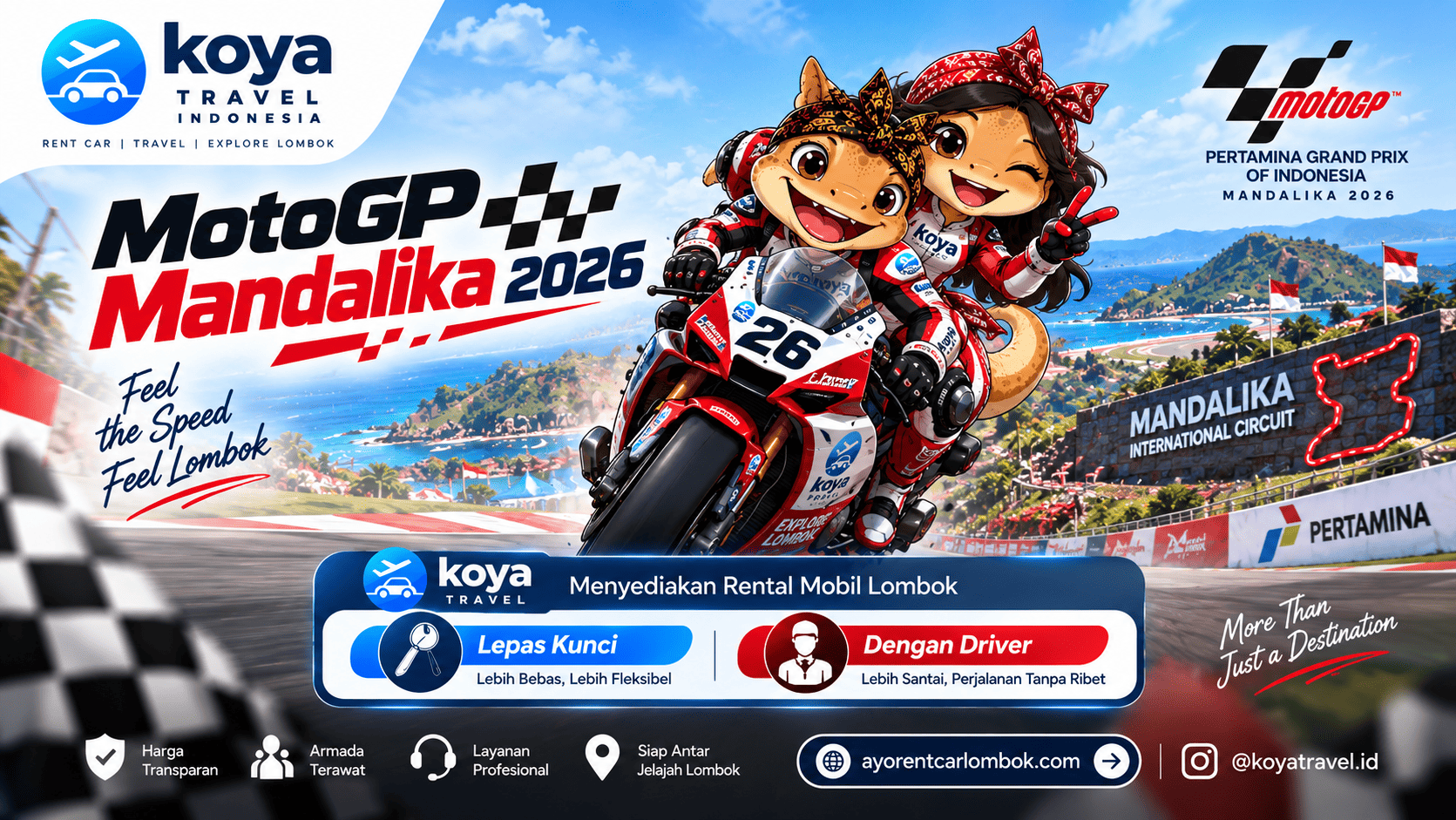 MotoGP Mandalika 2026: Jadwal, Transportasi, dan Tips Rental Mobil di Lombok